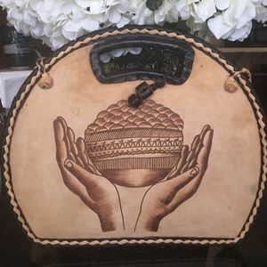 African purse from Ghana reversible /20 inch strap